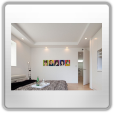 Белый матовый натяжной потолок