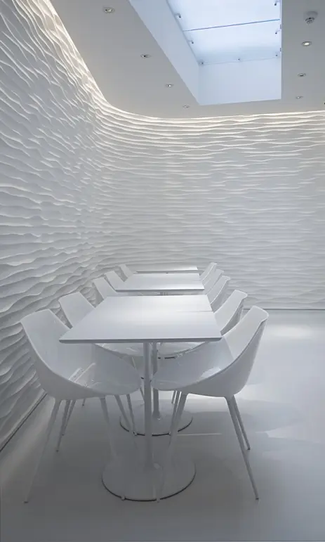 Белый матовый натяжной потолок фото