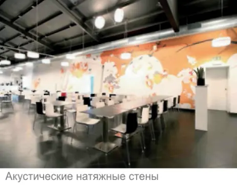 Натяжные стены акустические