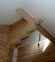 Натяжные потолки в коттедже