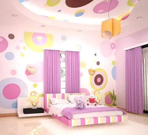 Натяжной потолок для детской