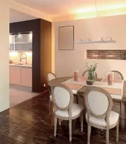 Натяжной потолок на кухне